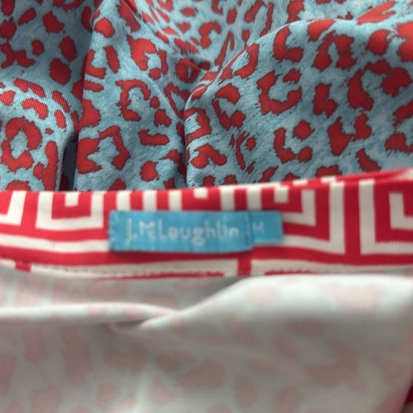 J.Mclaughlin Leopard Print 3/4 Blouse Top - Picture 3 of 8